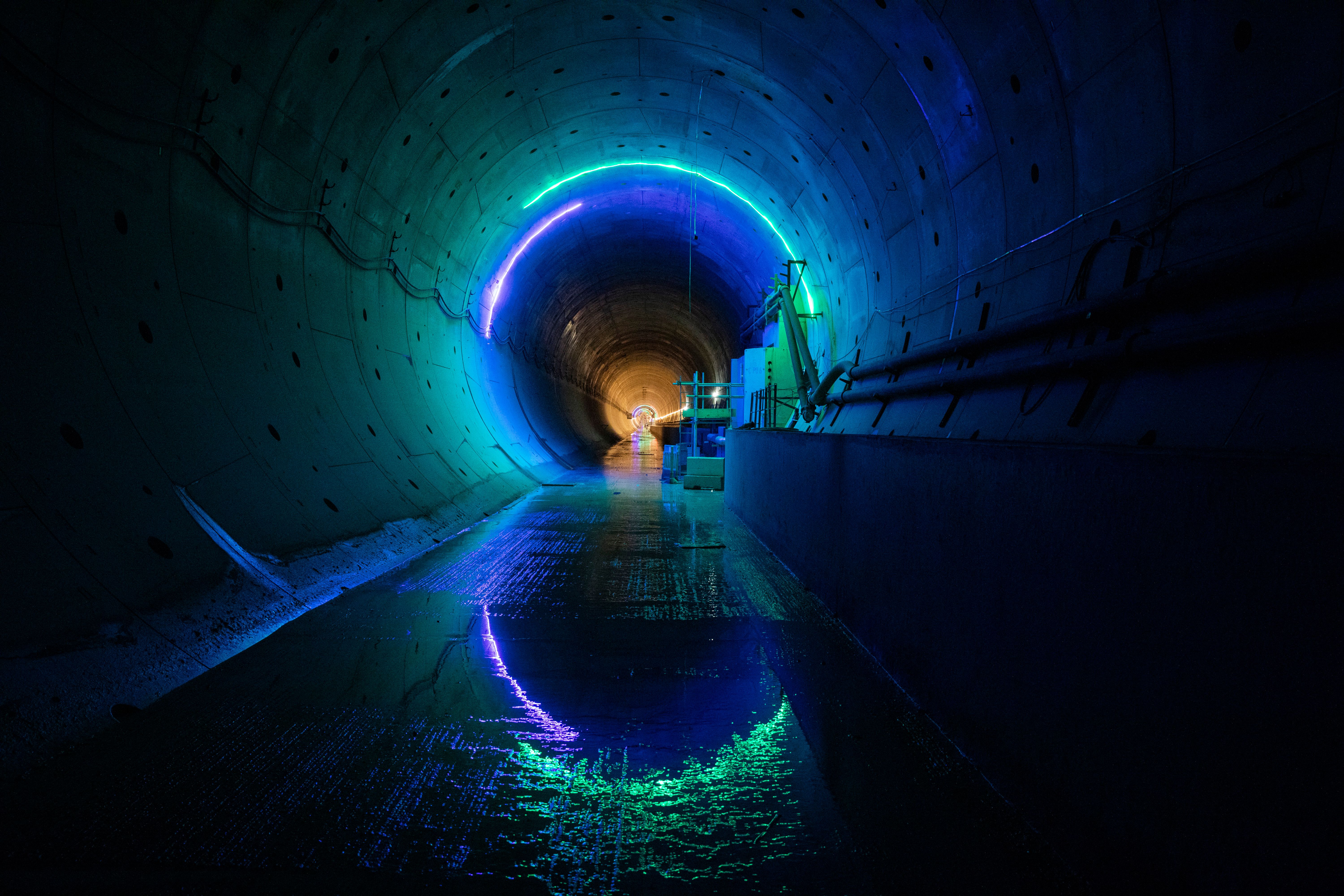 View inside HS2's Chiltern tunnel January 2025